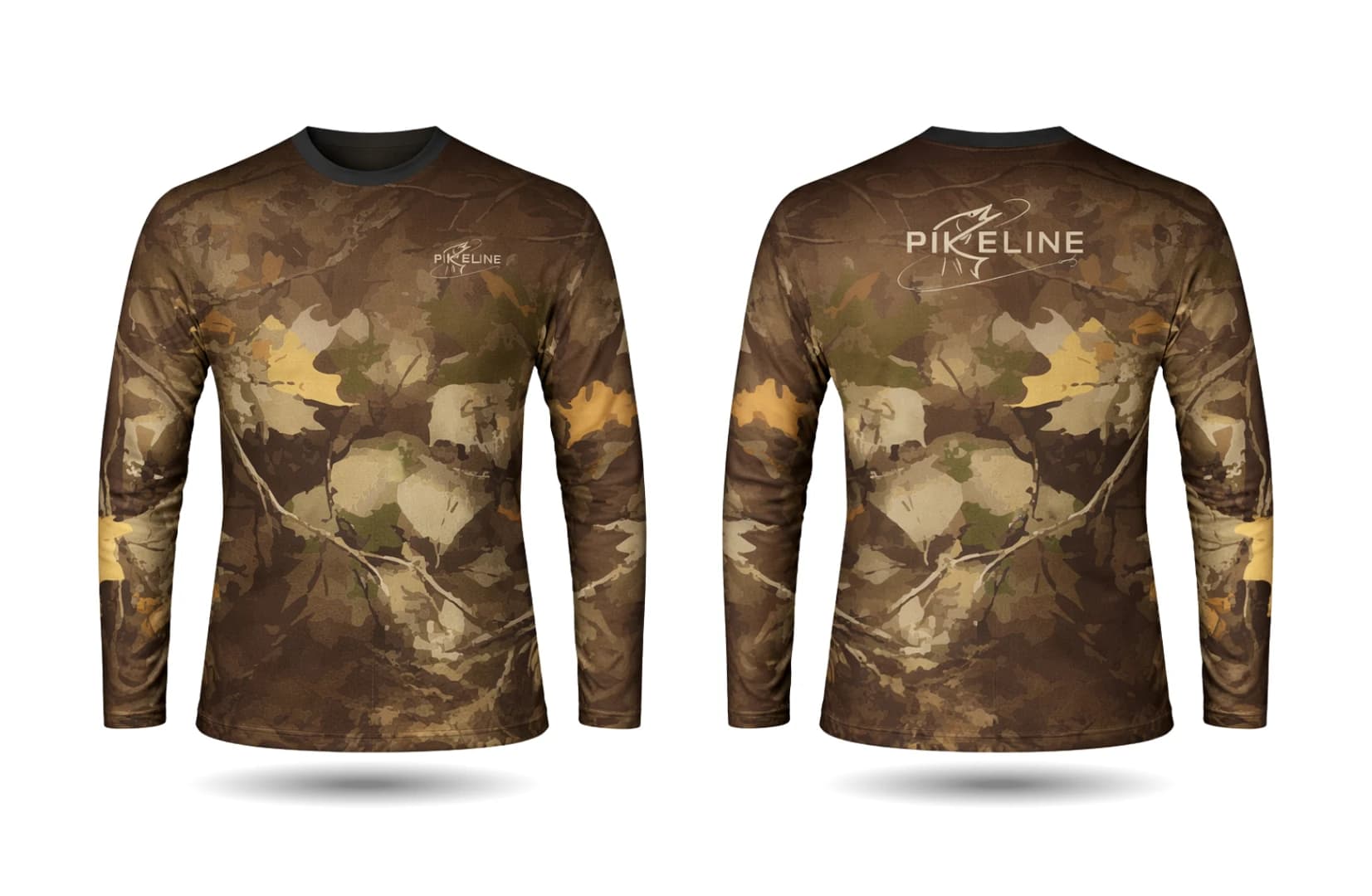 Forest Camo longsleeve — front and back