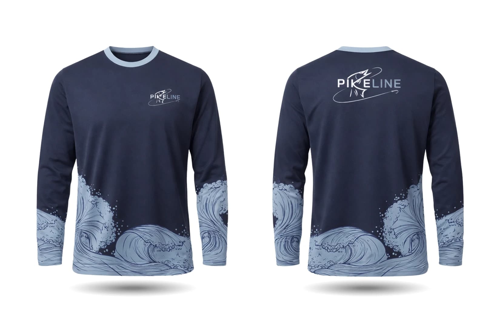 Ocean Wave longsleeve — front and back